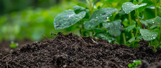 compost enriched with pumice